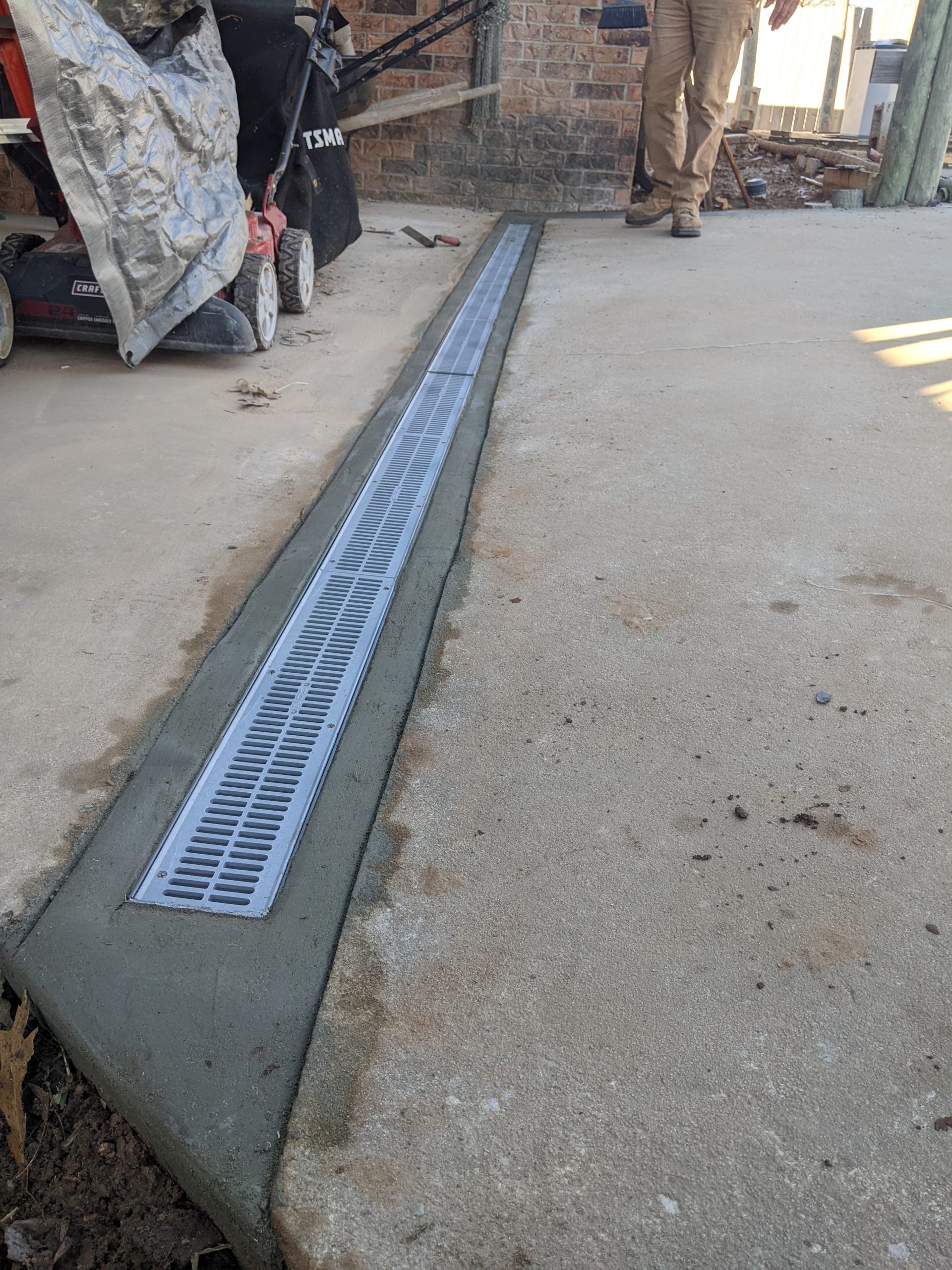 Concrete Drainage Channel Construction
